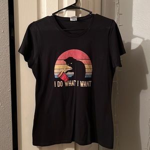 Medium Port and Company Cat shirt